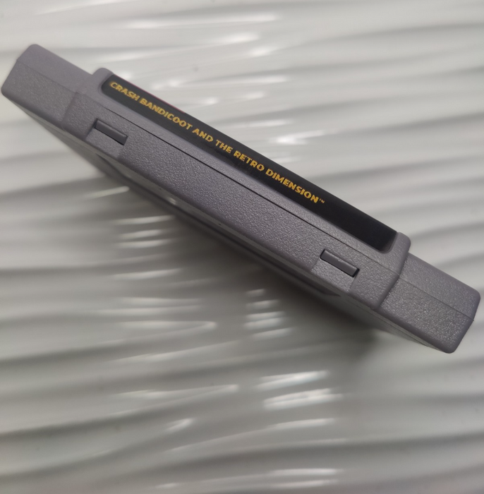 🌀 Crash Bandicoot and the Retro Dimension – SNES ROM Hack Cartridge LIMITED RUN