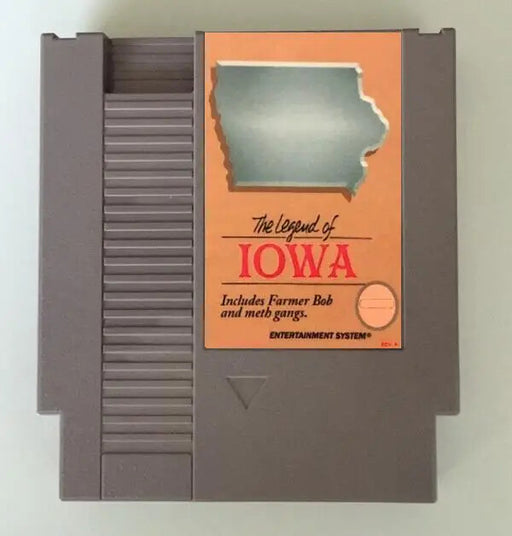 Exclusive Legend of IOWA NES Cartridge - One-of-a-Kind Retro Gaming Gem!