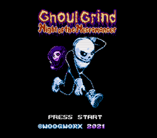 Ghoul Grind: Night of the Necromancer NES 8-Bit Game Cartridge