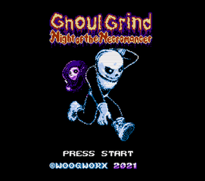 Ghoul Grind: Night of the Necromancer NES 8-Bit Game Cartridge