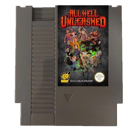 👿 All Hell Unleashed – NES Cartridge | Horror Icon Showdown (8-Bit)
