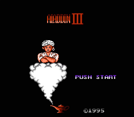 🧞 Aladdin 3 | NES 8-Bit Game Cartridge | Unlicensed Shoot-’Em-Up