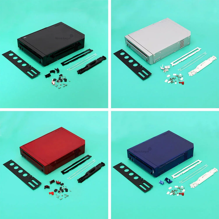 🎮 11-Color Full Shell Replacement Kit for Wii Console – With Buttons Included!