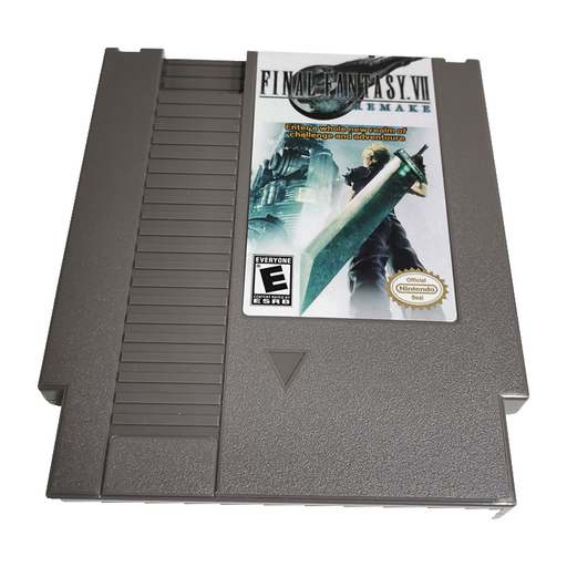 ⚔️ Final Fantasy VII NES Demake | 8-Bit Game Cartridge for Classic Consoles