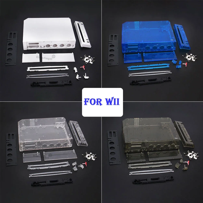 🎮 11-Color Full Shell Replacement Kit for Wii Console – With Buttons Included!