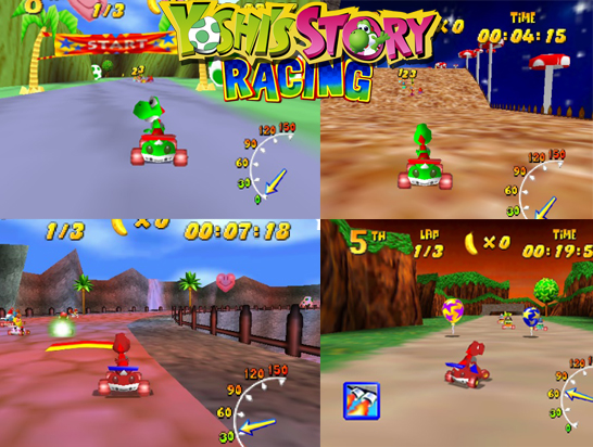 🦖 Yoshi Race Story – Diddy Kong Racing N64 Cartridge | Custom Mod Game