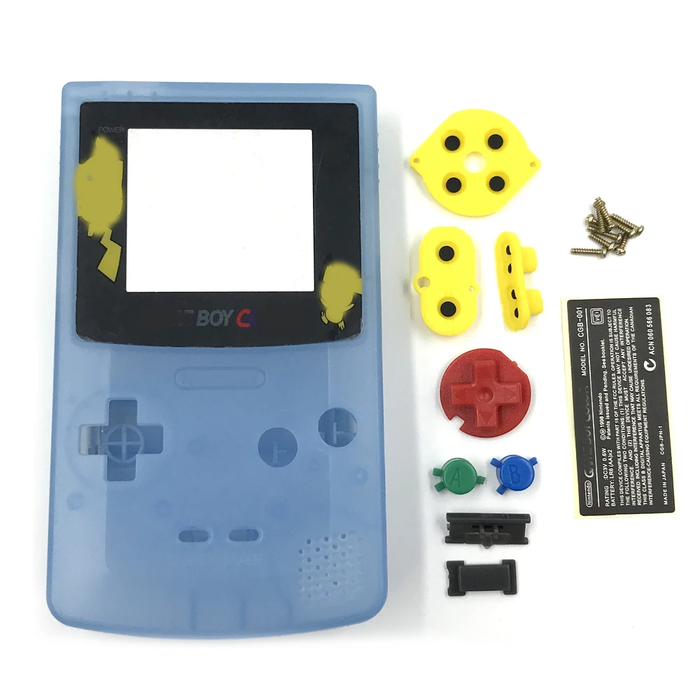 Glow in the Dark GBC Shell Replacement Kit | Full Housing for Game Boy Color 🎮