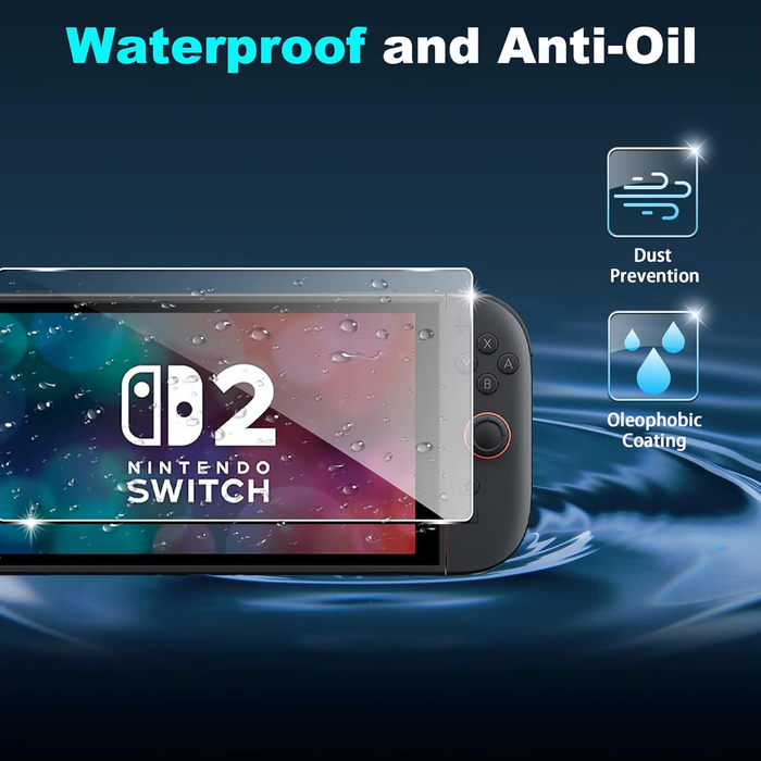 🛡️ 2-Pack Tempered Glass Screen Protector for Nintendo Switch 2