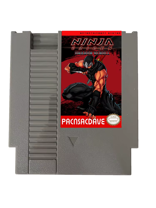 ๐ Ninja Gaiden Dragon Scroll NES Cart - 72-Pin Game Cartridge for NES Console