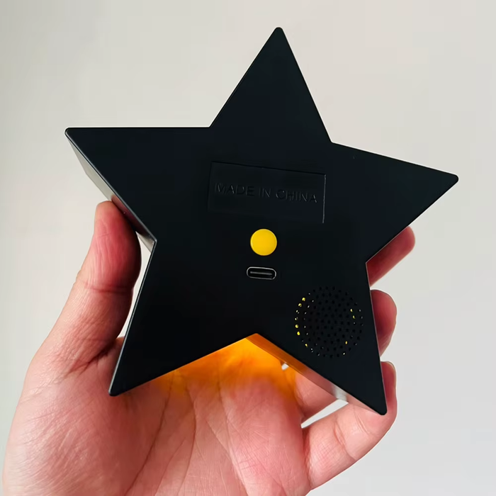 ⭐ Super Star LED Music Night Light | USB Rechargeable 3D Desk Lamp Gift