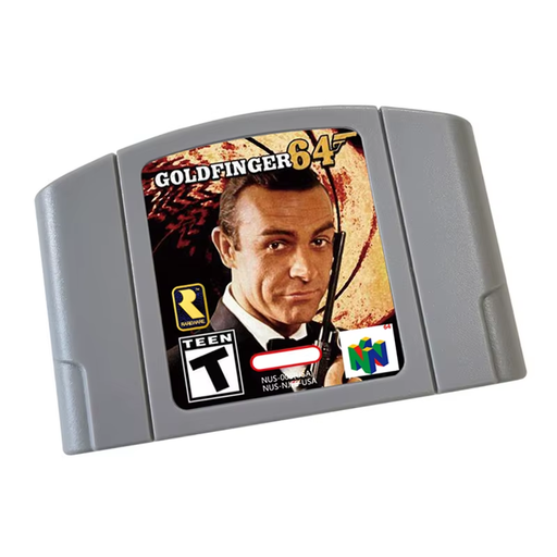 🎮 Gold Finger 64-Bit N64 Game Cartridge - NTSC Version Retro Play