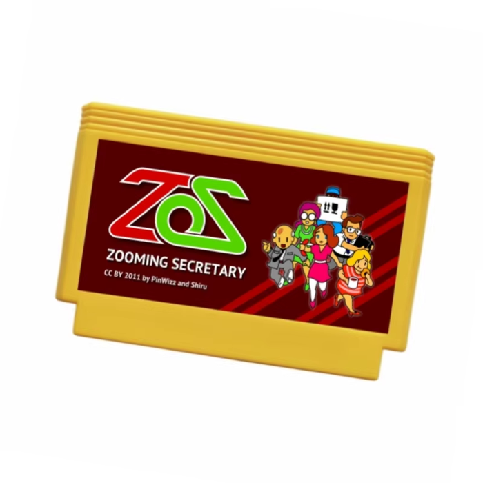 Zooming Secretary NES Game Cartridge for FC/NES 60 Pin or 72 Pin Console