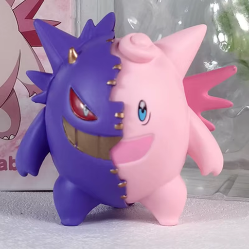 🎮 New In-Stock Pokémon Fusion Figure – Gengar + Clefable