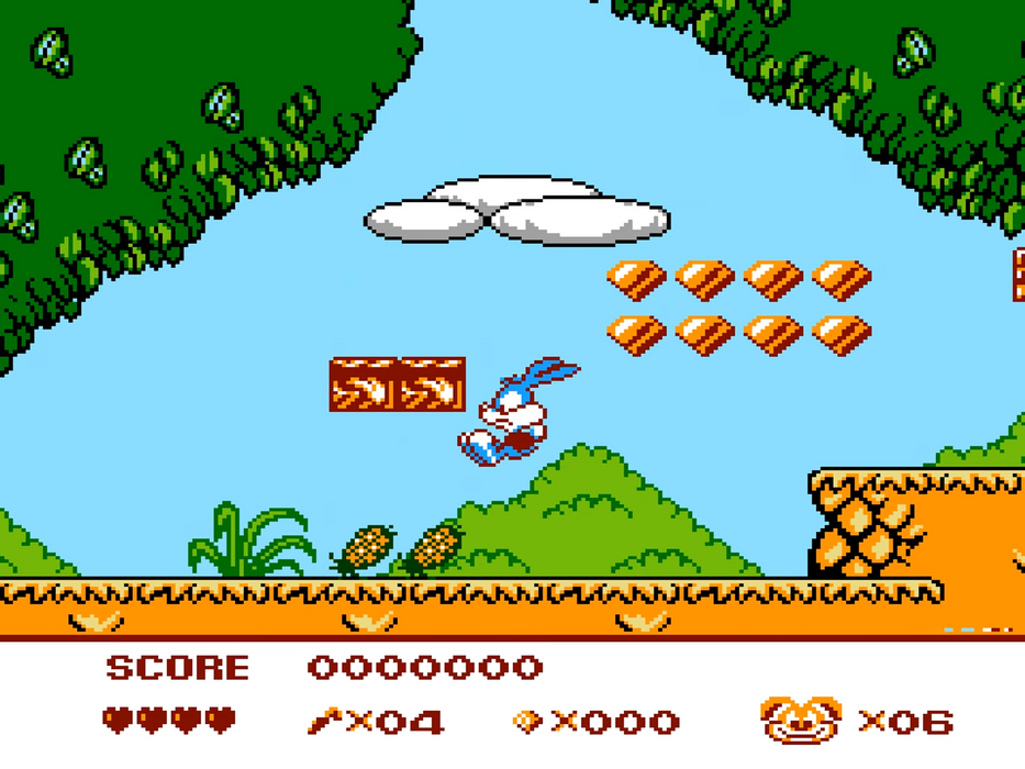 🐰 Tiny Toon Adventures 6 – NES 8-Bit Game Cartridge | Fan-Made Platformer 🎮