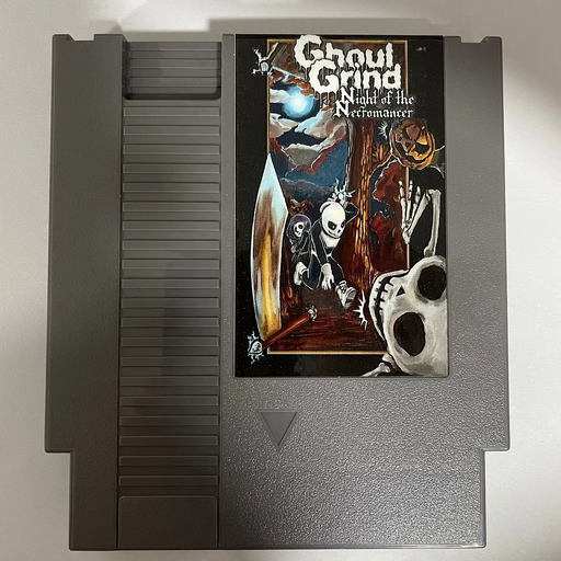 Ghoul Grind: Night of the Necromancer NES 8-Bit Game Cartridge