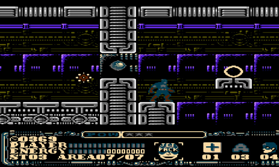 🛡️ Captain America: The Winter Soldier – NES 8-Bit Hack Cartridge