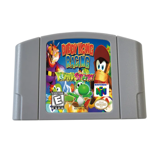 🦖 Yoshi Race Story – Diddy Kong Racing N64 Cartridge | Custom Mod Game