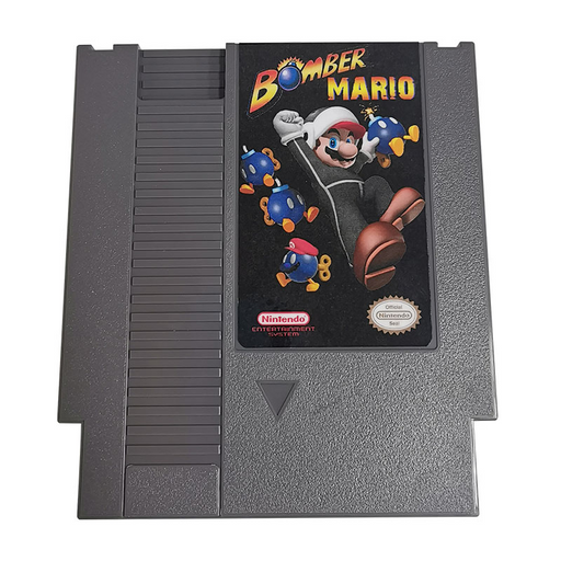 💣 Bomber Mario – NES 8-Bit Game Cartridge – 72-Pin Region-Free