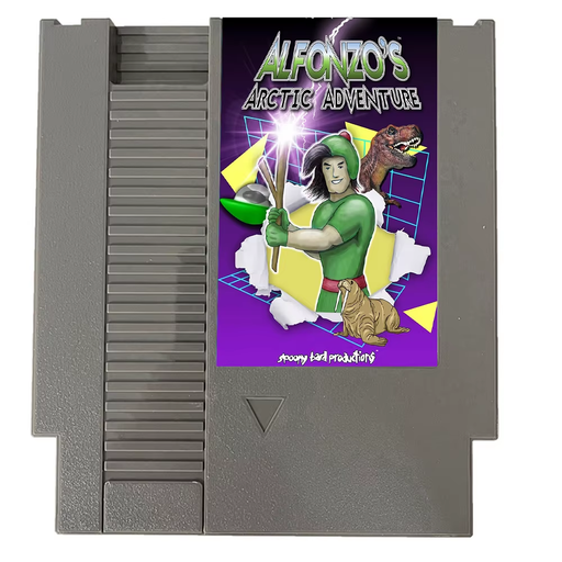 Alfonzo Arctic Adventure NES 8 Bit Game Cartridge for Nintendo Console ❄️🎮