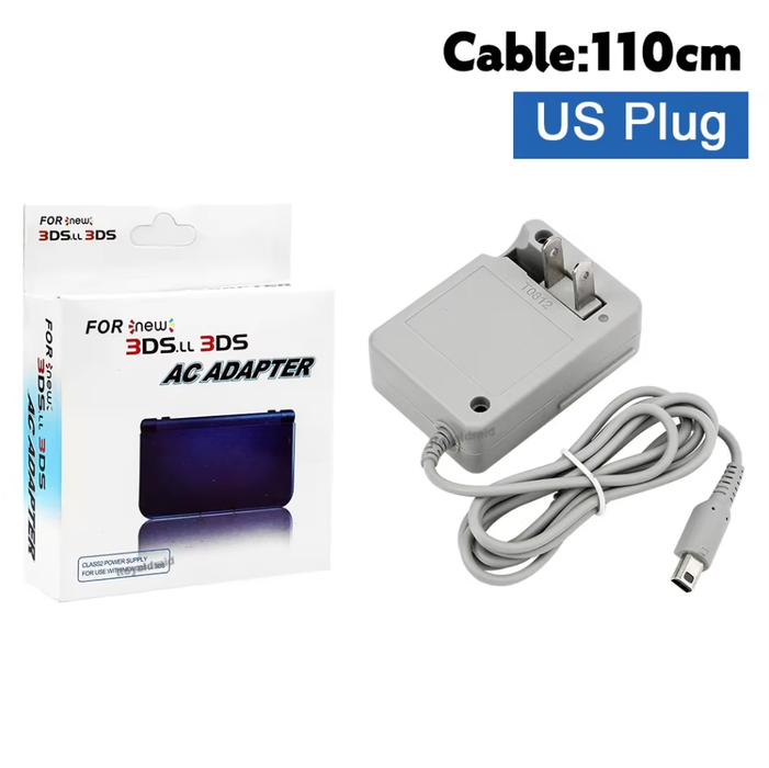 AC Wall Charger Adapter for Nintendo 3DS 2DS NDSi XL Travel Power Supply