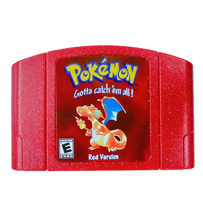 N64 64-Bit Console Games Cartridge 🎮 Pokemon Gold Silver Blue Red Yellow Green
