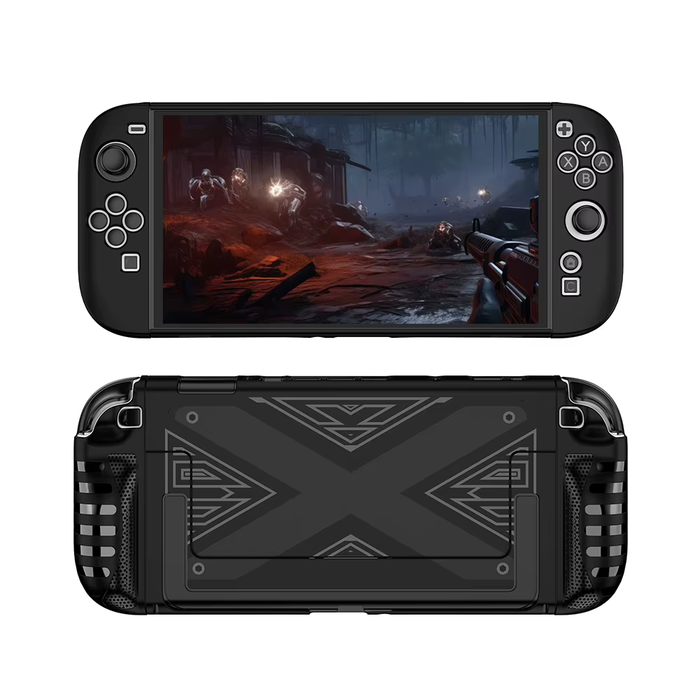 🎮 Switch 2 Protective Case – TPU+PC Shockproof Cover w/ Grip Handle 🎮