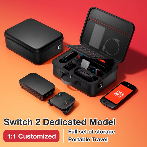 🎮 Switch 2 Travel Case – Waterproof Anti-Scratch Storage Bag w/ Handle