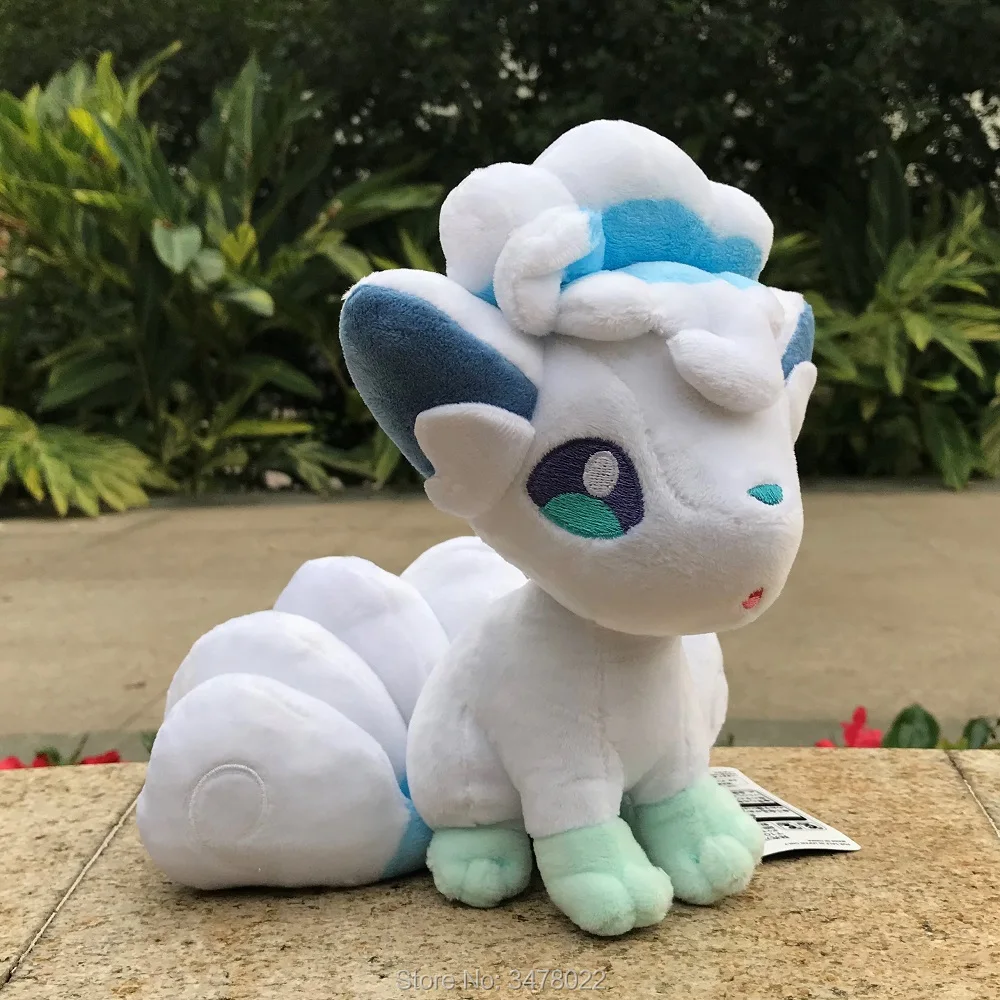 ❄️ Alolan Vulpix 8" Plush – Six-Tailed Fox Pokemon Stuffed Toy