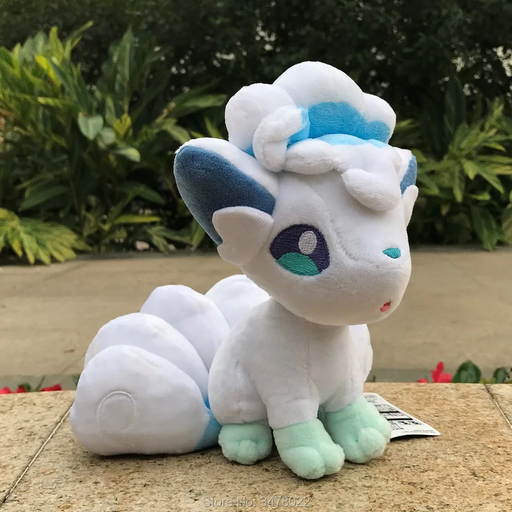 ❄️ Alolan Vulpix 8" Plush – Six-Tailed Fox Pokemon Stuffed Toy