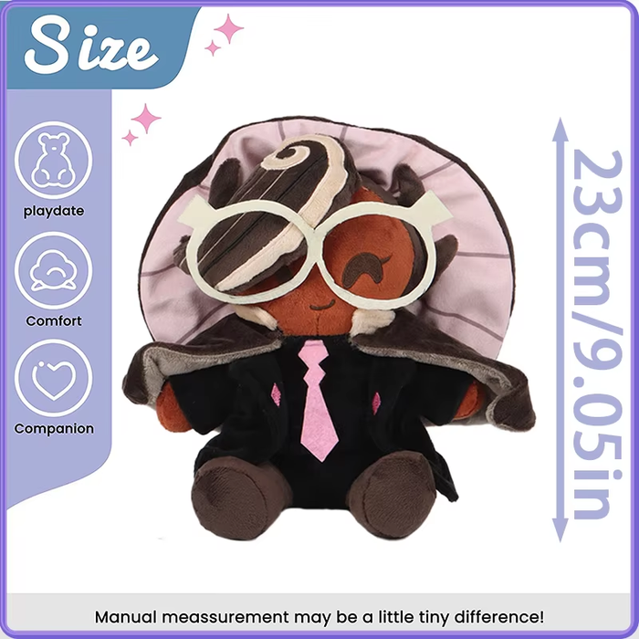 ☕ Espresso Cookie Plush Doll – Cookie Run: Kingdom Soft Stuffed Toy (9 IN)