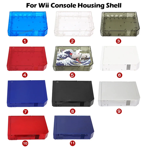 ๐ฎ 11-Color Full Shell Replacement Kit for Wii Console โ With Buttons Included!
