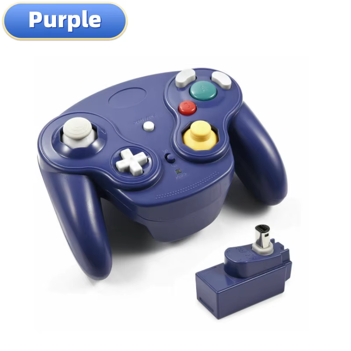 🎮 5 Color Wireless Controller w/ 2.4G Adapter for GameCube Console Gamepad 🔥