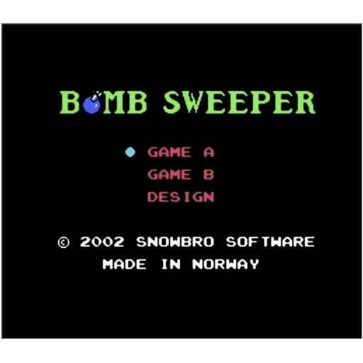 Bomb Sweeper NES Game Cartridge 8-Bit for FC/NES 60 Pin or 72 Pin Console