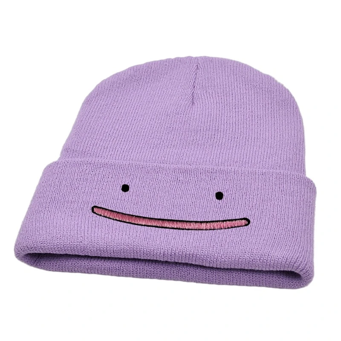 🧢 Pokémon Beanie Hat – Snorlax, Ditto, or Psyduck | Funny Embroidered Knit Cap