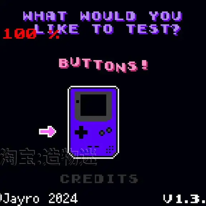 🔧 Jayros Test Cartridge for GB / GBC | Hardware Diagnostic Tool for Consoles
