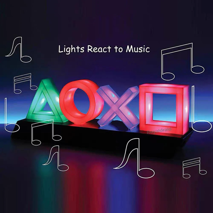 🎮 NEW Game Icon Light for PS4/PS5 | LED Voice-Control Decorative Lamp 🕹️