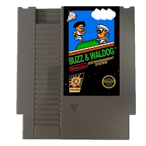 🐶 Buzz & Waldog | NES 8-Bit Game Cartridge | Unreleased Platformer