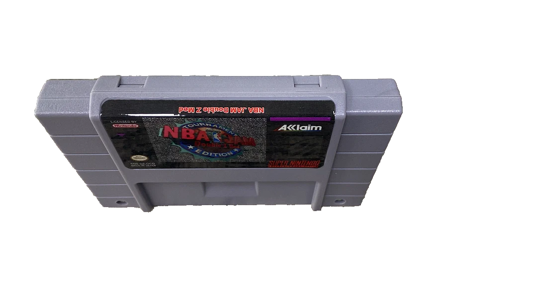 ๐ NBA Jam TE: Double Z Mod SNES Game Cartridge