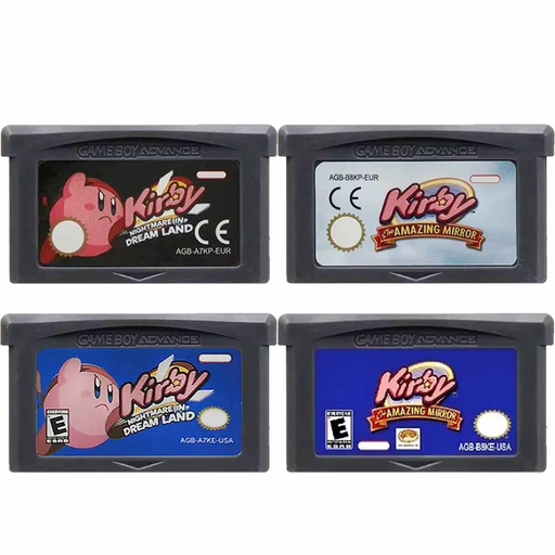 Kirby GBA Game Cart – Amazing Mirror & Nightmare in Dream Land – For GBA / NDS