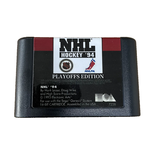 🏒 NHL '94 Playoffs Edition – 2024 Mod | SEGA Genesis 16-Bit Game Cartridge