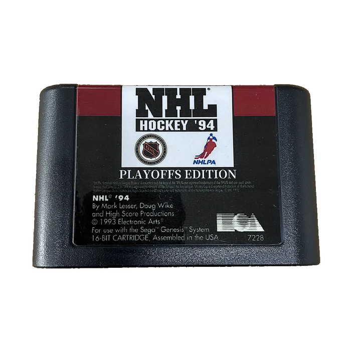 ๐ NHL '94 Playoffs Edition โ 2024 Mod | SEGA Genesis 16-Bit Game Cartridge