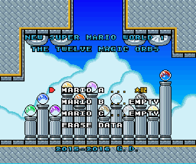 🌟 New Super Mario World 1: The Twelve Magic Orbs SNES
