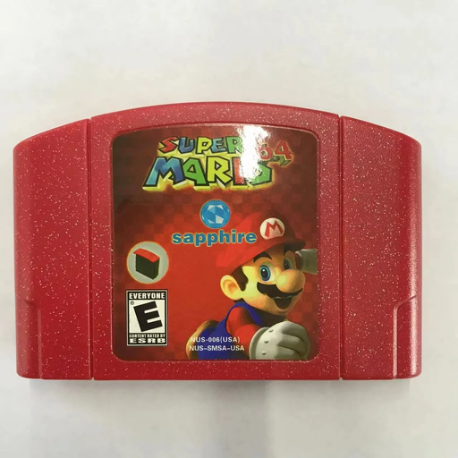 💎 Super Mario 64: Sapphire – N64 Game Cartridge | 30-Star Mini Adventure