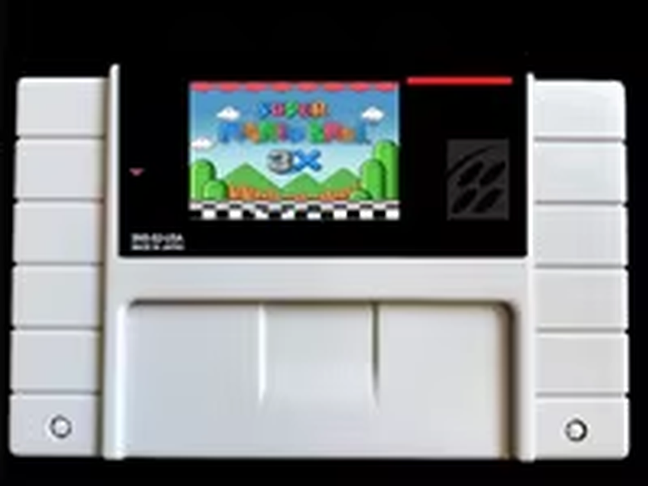 ๐ Super M Bros 3X โ USA NTSC SNES Cartridge (Fan Hack)