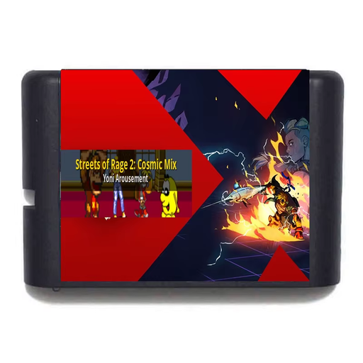 Cosmic Mix Streets of Rage 2 16-Bit Game Card for Genesis Mega Drive