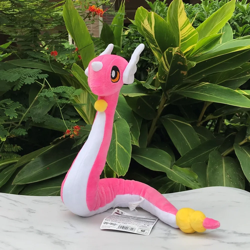 🐉 Shiny Dragonair Plush – 26" Pink Pokémon Soft Doll – Giant Stuffed Toy