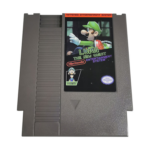 Luigi and the New Quest – NES 8-Bit Game Cart  – 72 Pin