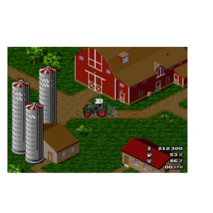 Farming Simulator 16-Bit Game Cartridge for Genesis Mega Drive Farming