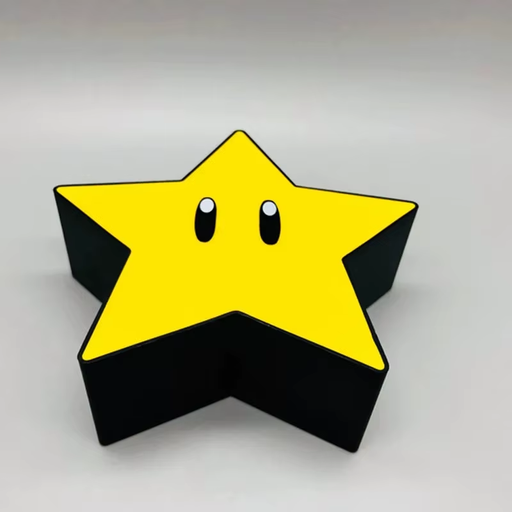 ⭐ Super Star LED Music Night Light | USB Rechargeable 3D Desk Lamp Gift