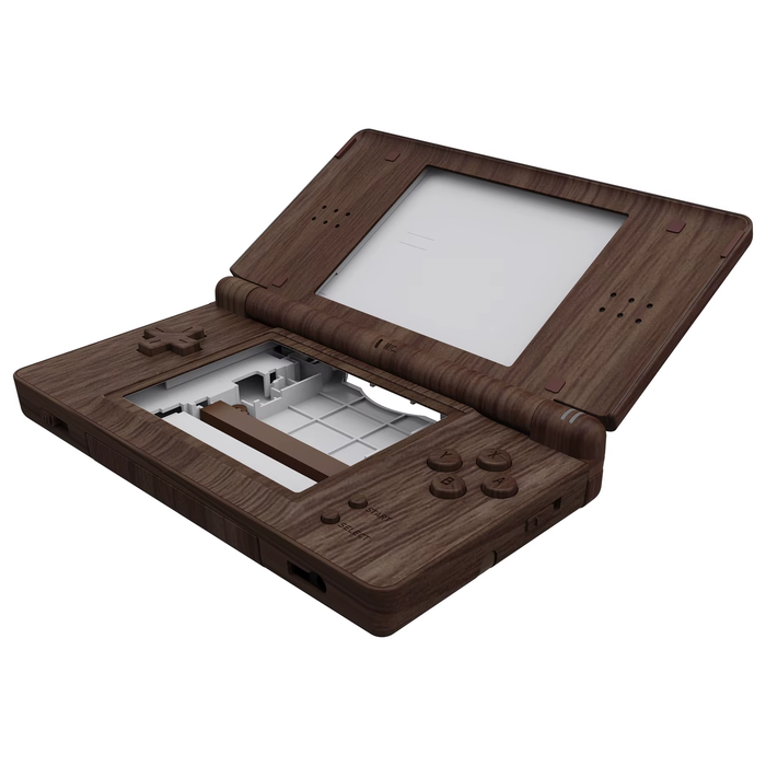 🌲 Replacement Full Housing Shell for Nintendo DS Lite (Wood Grain Design)